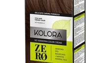 Vopsea Crema Demi-permanenta - Kolora Zero No Ammonia Color Cream, nuanta 6.3 Amber Brown, 120 ml