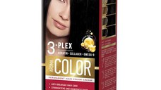 Vopsea Crema Permanenta - Aroma Color 3-Plex Permanent Hair Color Cream, nuanta 15 Natural Chocolate, 90 ml