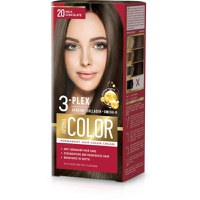 Vopsea Crema Permanenta - Aroma Color 3-Plex Permanent Hair Color Cream, nuanta 20 Milk Chocolate, 90 ml - 1