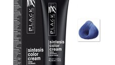 Vopsea Crema Permanenta - Black Professional Line Sintesis Color Cream, nuanta F555 Bluette Flash, 100ml