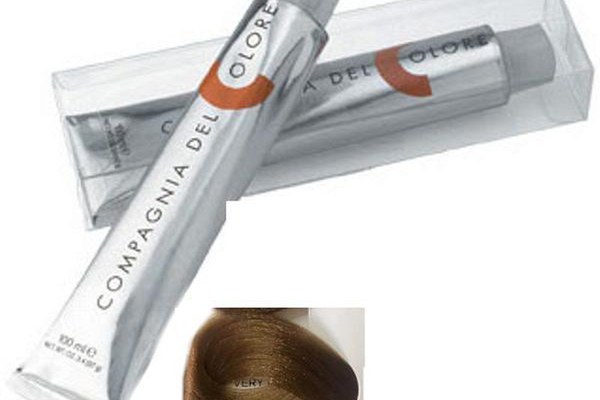 Vopsea Crema Permanenta Compagnia del Colore, nuanta Biondo Chiaro Dorato 8.3, 100 ml - Amonia Free