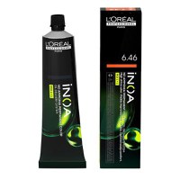Vopsea de Par Demi-permanenta L&#039;Oreal Professionnel Inoa Clear 6.46 Dark Copper Red Blonde, 60 ml - 1