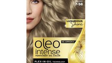 Vopsea de Par Demi-permanenta - Syoss Professional Performance Oleo Intense Permanent Oil Color, nuanta 7-58 Blond Bej Rece