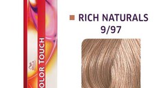 Vopsea de Par Demipermanenta - Wella Professionals Color Touch, 9/97, blond luminos cenusiu violet, 60 ml