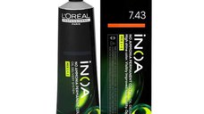 Vopsea de Par fara Amoniac L'Oreal Professionnel Inoa, nuanta 7.43 Golden Copper Blonde, 60 ml