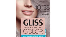 Vopsea de Par Permanenta cu Acid Hialuronic - Schwarzkopf Gliss Color Care & Moisture with Hyaluronic Acid, nuanta 10-55 Ash Blonde