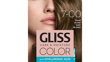 Vopsea de Par Permanenta cu Acid Hialuronic - Schwarzkopf Gliss Color Care & Moisture with Hyaluronic Acid, nuanta 7-00 Dark Blonde