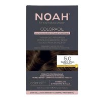 Vopsea de Par Permanenta fara Amoniac pe Baza de Ulei - Noah Color in Oil, nuanta 5.0 Saten Deschis (Light Brown), 135 ml - 1