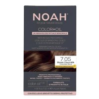 Vopsea de Par Permanenta fara Amoniac pe Baza de Ulei - Noah Color in Oil, nuanta 7.05 Blond Ciocolatiu (Chocolate Blond), 135 ml - 1