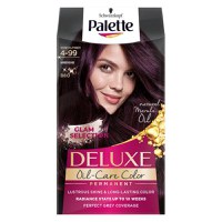Vopsea de Par Permanenta - Schwarzkopf Palette Deluxe Oil-Care Color Permanent Glam Selection, nuanta 4-99 (880) Aubergine - 1