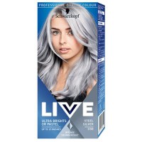 Vopsea de Par Semipermanenta - Schwarzkopf Live Ultra Brights or Pastel, nuanta 098 Steel Silver - 1