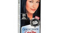 Vopsea de Par Silk&Shine Gerocossen Color Plus, nuanta 0.1 Negru Albastrui, 50 g