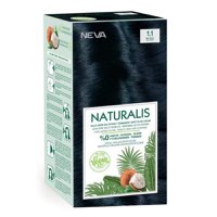 Vopsea de Par Vegana Fara Amoniac - Naturalis, Neva, nuanta 1.1 Negru Albastrui, 150 ml - 1