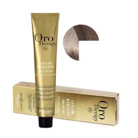 Vopsea Demi-permanenta Fanola Oro Therapy Color Keratin 8.21 Blond Deschis Violet Cenusiu, 100ml - 1