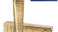 Vopsea Demi-permanenta Fanola Oro Therapy Color Keratin Oro Puro with Gold&Argan Oil Blue, 100ml