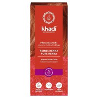 Vopsea Naturala Henna Rosu - Khadi Pure Henna Natural Hair Color, 100 g - 1