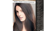 Vopsea Permanenta - Kallos Glow Long Lasting Cream Hair Colour, nuanta 653 Saten Ciocolatiu, 1 buc