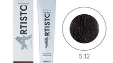 Vopsea permanenta pentru par Elea Professional Artisto Color, 5/12 Saten deschis gri violet, 100 ml