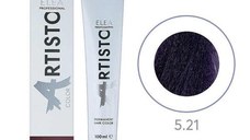 Vopsea permanenta pentru par Elea Professional Artisto Color, 5/21 Saten deschis violet gri, 100 ml