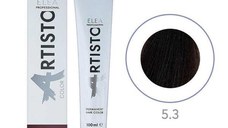 Vopsea permanenta pentru par Elea Professional Artisto Color, 5/3 Saten deschis auriu, 100 ml