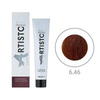 Vopsea permanenta pentru par Elea Professional Artisto Color, 6/46 Castaniu inchis cupru rosu, 100 ml - 1