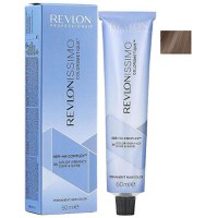 Vopsea Permanenta - Revlon Professional Revlonissimo Colorsmetique Ker-Ha Complex Permanent Hair Color, nuanta 5.12 Light Ash Iridescent Brown, 60 ml - 1