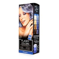 Vopsea Semi-Permanenta 100% Vegana - Neva Flashy Colors Baby Blue, nuanta Albastru Pastel, 100 ml - 1