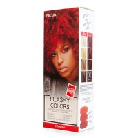 Vopsea Semi-Permanenta 100% Vegana - Neva Flashy Colors Crimson, nuanta Roscat Intens, 100 ml - 1