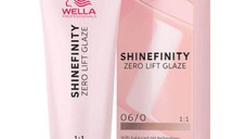 Vopsea translucida demipermanenta - Wella Professionals Shinefinity Zero Lift Glaze, nuanta 06/0 Natural Brandy (blond inchis natural), 60 ml