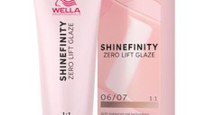 Vopsea Translucida Demipermanenta - Wella Professionals Shinefinity Zero Lift Glaze, nuanta 06/07 Deep Walnut, 60 ml