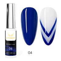 Artistic Liner Gel EVERIN 8ml – 04 | Gel liner albastru intens pentru nail art și linii precise - 1