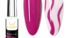 Artistic Liner Gel EVERIN 8ml – 10 | Gel liner roz fuchsia intens pentru designuri nail art și contururi fine