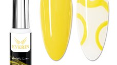 Artistic Liner Gel EVERIN 8ml – 13 | Gel liner galben pentru modele nail art, accente și contururi fine
