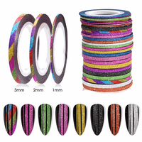 Banda Decorativa Glitter Set 10 culori- 3mm - BDG2 - EVERIN - 1
