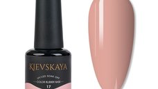 Baza Rubber Color Kievskaya Nr. 17 - 15ml | Nuanta Roz Piersica Naturala