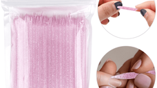 Betisoare Pentru Impins Cuticula Din PVC Set 50 Bucati- Roz - PVC50-ROZ - Everin.ro