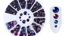 Carusel Decor Unghii Pietricele Negre cu Reflexii SAF24 - SAF1 - EVERIN