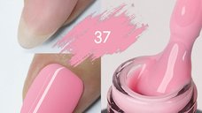 Color Rubber Base Kievskaya Nr. 37 15ml | Bază rubber color roz pastel delicat