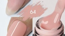 Color Rubber Base Kievskaya Nr. 64 15ml | Bază rubber color nude piersică natural