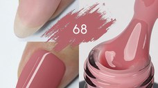 Color Rubber Base Kievskaya Nr. 68 15ml | Bază rubber color roz trandafiriu intens