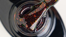 Colorful Rubber Base Kievskaya CF28 TPO Free | Bază rubber cu sclipici cupru-verde