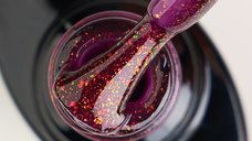 Colorful Rubber Base Kievskaya CF29 TPO Free 7ml | Bază rubber cu sclipici roșu burgundy