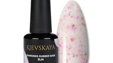 Diamonds Rubber Base Kievskaya Nr. 04 15ml | Bază rubber color cu particule roz