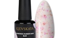 Diamonds Rubber Base Kievskaya Nr. 04 15ml | Bază rubber color cu particule roz
