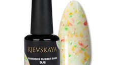 Diamonds Rubber Base Kievskaya Nr. 06 15ml | Bază rubber color cu particule multicolore