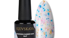 Diamonds Rubber Base Kievskaya Nr. 07 15ml | Bază rubber color cu particule albastre