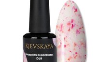 Diamonds Rubber Base Kievskaya Nr. 09 15ml | Bază rubber color cu particule roz