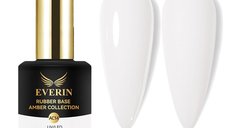 Everin Amber Collection 14 Rubber Base - Baza Rubber Alb Lăptos, Fără HEMA și TPO, 15ml