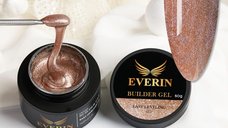 Everin Builder Gel Easy Leveling 15 – Gel Construcție Autonivelant 15g (Golden Bronze Shimmer)