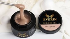 Everin Builder Gel Easy Leveling 16 – Gel Construcție Autonivelant 15g (Milky Mocha Nude)